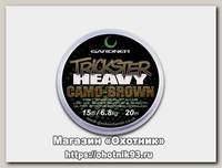 Поводочный материал Gardner trickster heavy camo brown 20м 20lb