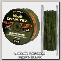 Поводочный материал Trabucco K-Karp Dyna tex xtra tough camo green 20м 35Lb