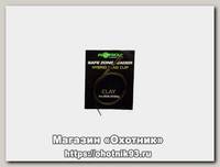Поводок Korda Safezone leader hydrid clip 30lbs clay