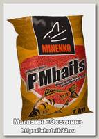 Прикормка MINENKO PMbaits Groundbaits 1кг strawberry