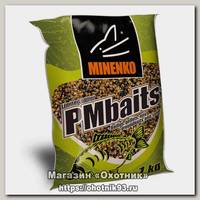 Прикормка MINENKO PMbaits ready to use hemp$wheat natural конопля+пшеница 1кг