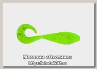 Приманка Bass Assasin твистер 2-Curly shad chartreuse silver glitter 1