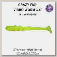 Приманка Crazy Fish Vibro worm 3,4 F13-85-8D-6