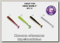 Приманка Crazy Fish Vibro worm 3-50-М24-6