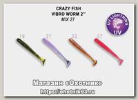 Приманка Crazy Fish Vibro worm 3-50-М27-6