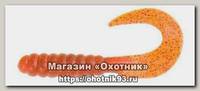 Приманка YUM твистер Walleye Grub 10см (4) motor oil neon 1/12
