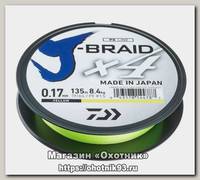 Шнур Daiwa J-Braid X4 0,17мм 135м Yellow