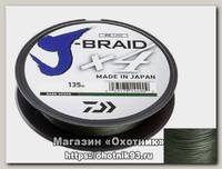 Шнур Daiwa J-Braid X4 0,19мм 135м Dark green