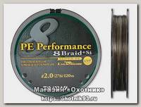 Шнур Daiwa PE Performance 8 braid+Si 2,0 120м