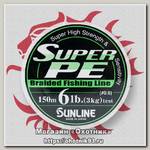 Шнур Sunline Super PE D.GRN 150м 0,405мм 60lbs 30кг