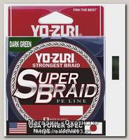 Шнур Yo-Zuri PE Superbraid Dark Green 150yds 30lbs 0,28мм
