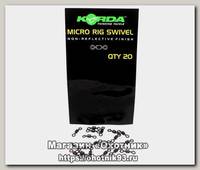 Вертлюг Korda Mikro rig swivel 20шт