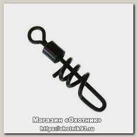 Вертлюг с быстросъёмом Gardner Covert corkscrew swivel №8