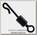 Вертлюг с быстросъёмом Gardner Target kwik lok swivels №12