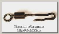Вертлюг Trabucco K-Karp compra-lock swivel роликовый с застежкой №10