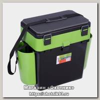 Ящик зимний Helios Fish box 19л зеленый