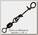 Застежка Hitfish Brass crane swivel with easylock snap с вертлюгом №1 7шт